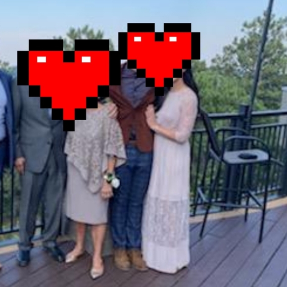 ASOS TFNC Light Blush Floor Length Pleated Lace Dress bridesmaid - Picture 9 of 9